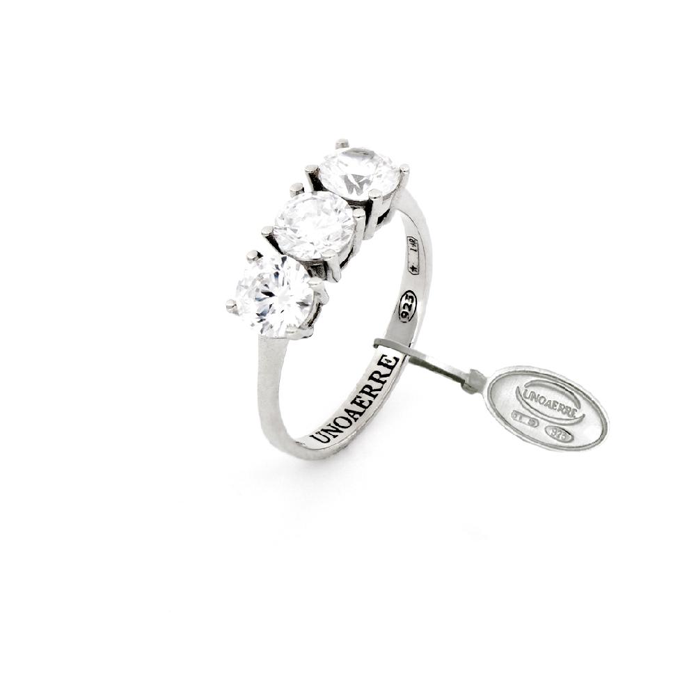 Unoaerre Anello trilogy in argento | UNOAERRE Gioielli