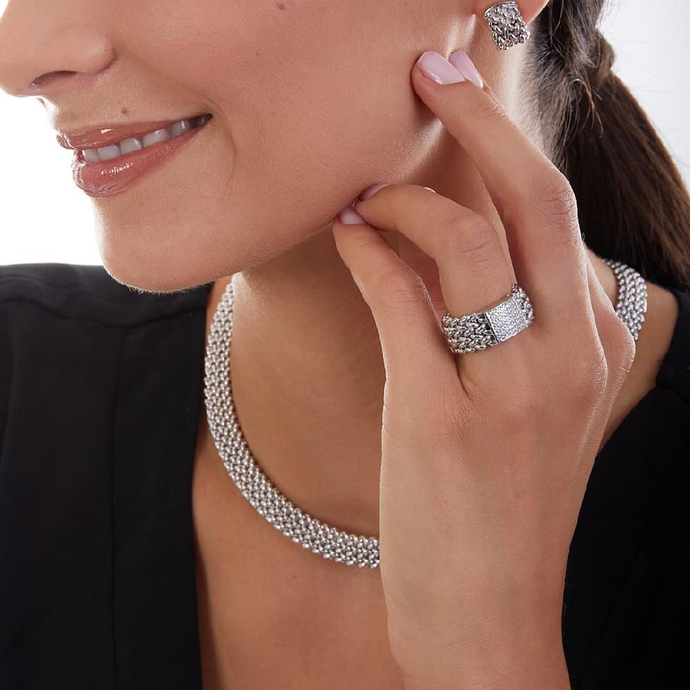 Unoaerre Anello in argento bianco 509531 | UNOAERRE Gioielli Presa