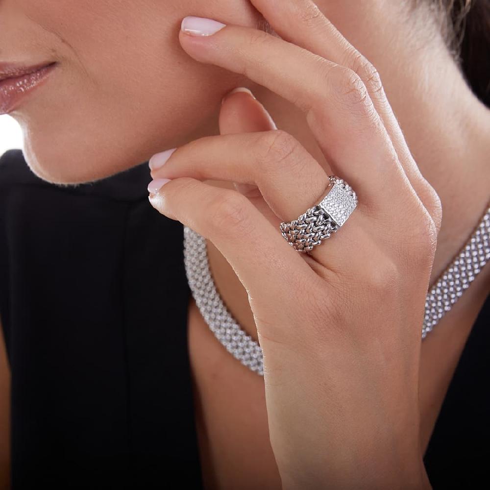 Unoaerre Anello in argento bianco 509531 | UNOAERRE Gioielli Presa