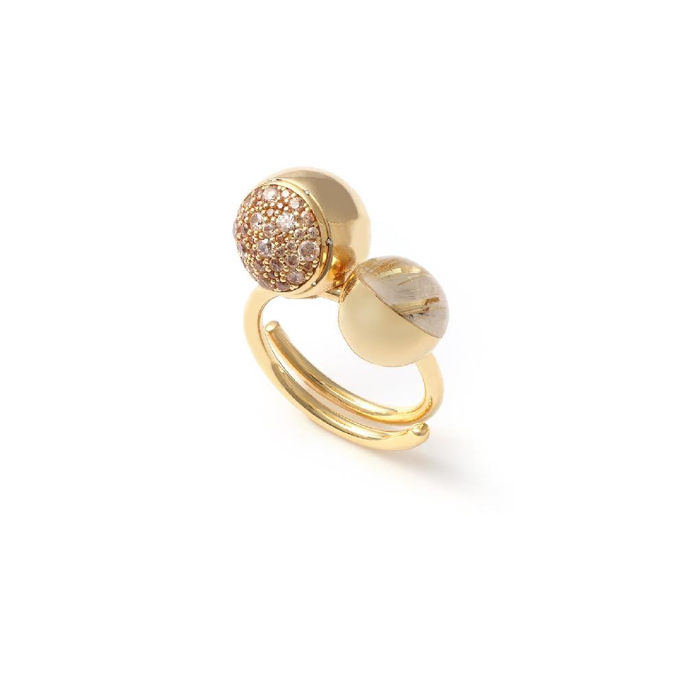 Unoaerre Anello in argento con pietre preziose | UNOAERRE Gioielli