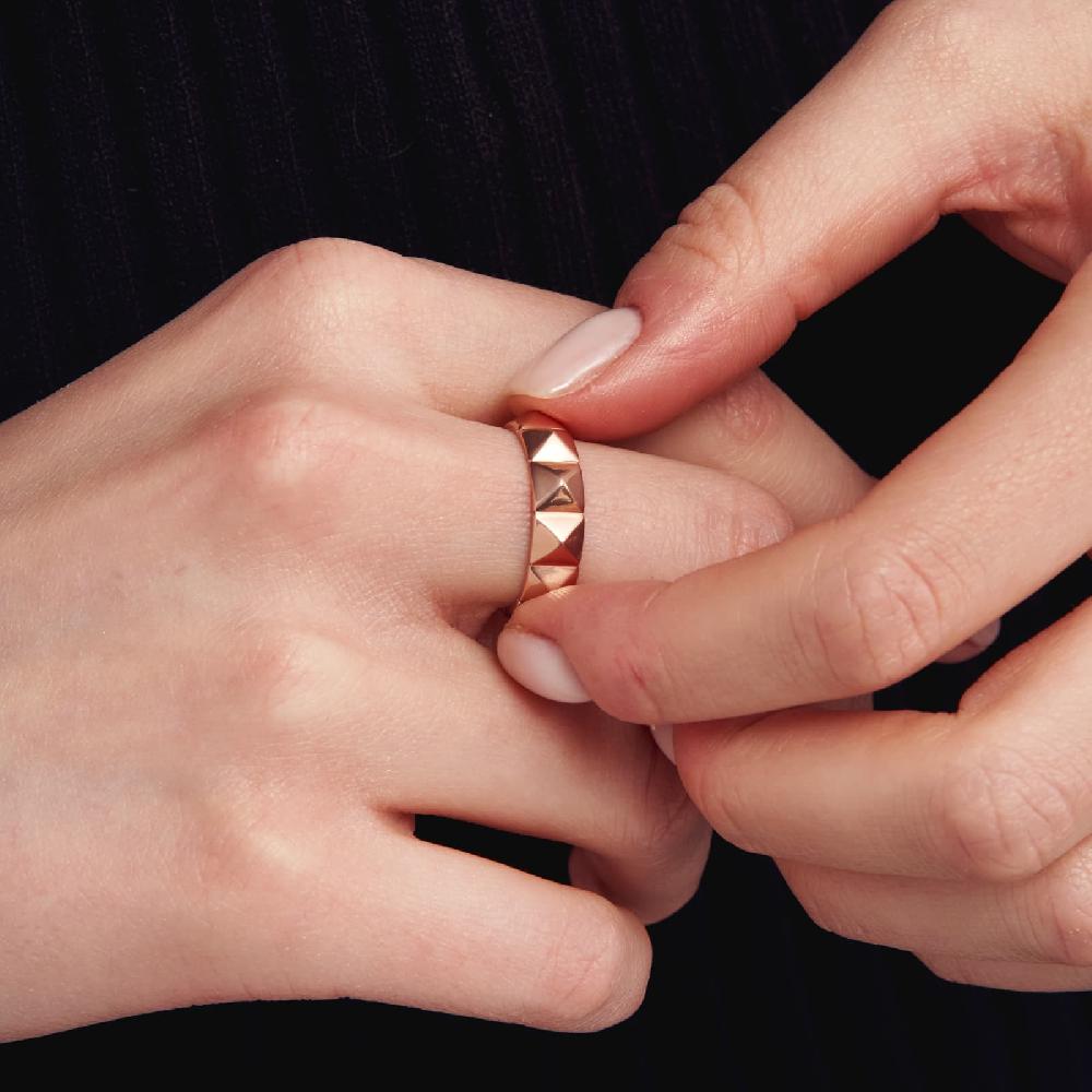 Unoaerre Anello in bronzo dorato rosa 520661 | UNOAERRE Gioielli Soddisfazione Garantita