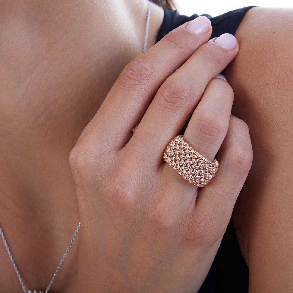 Unoaerre Anello in argento rosa | UNOAERRE Gioielli Negozio