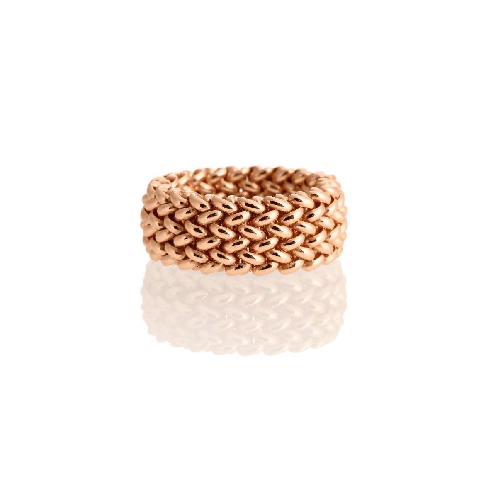 Unoaerre Anello in argento e oro rosa | UNOAERRE Gioielli