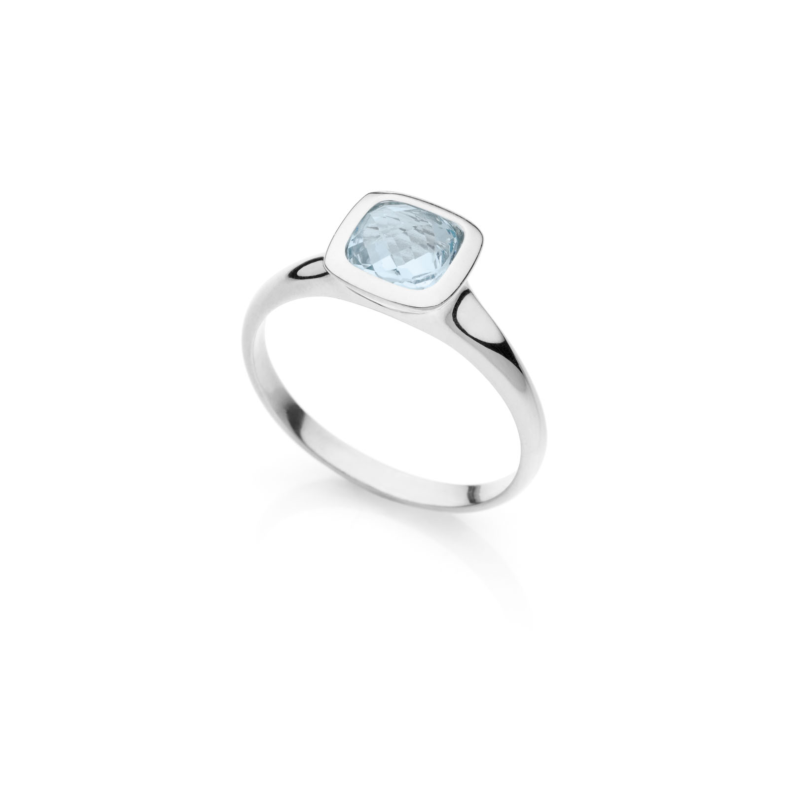 Unoaerre Anello donna Unoaerre in argento e cristallo azzurro | UNOAERRE Gioielli