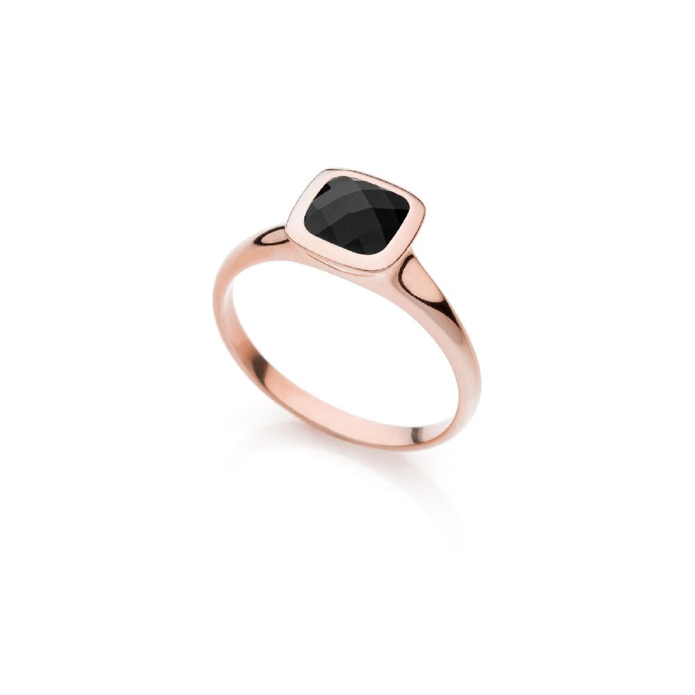 Unoaerre Anello donna Unoaerre in argento e cristallo onice | UNOAERRE Gioielli