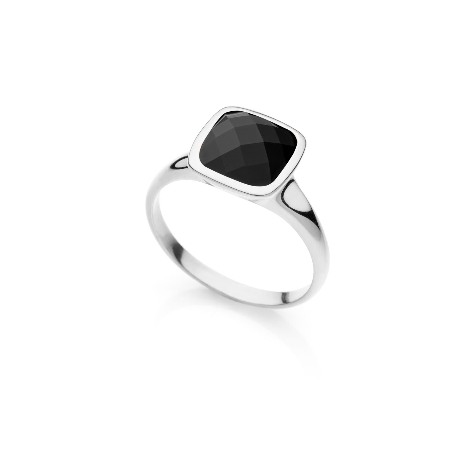 Unoaerre Anello donna Unoaerre in argento e cristallo onice | UNOAERRE Gioielli