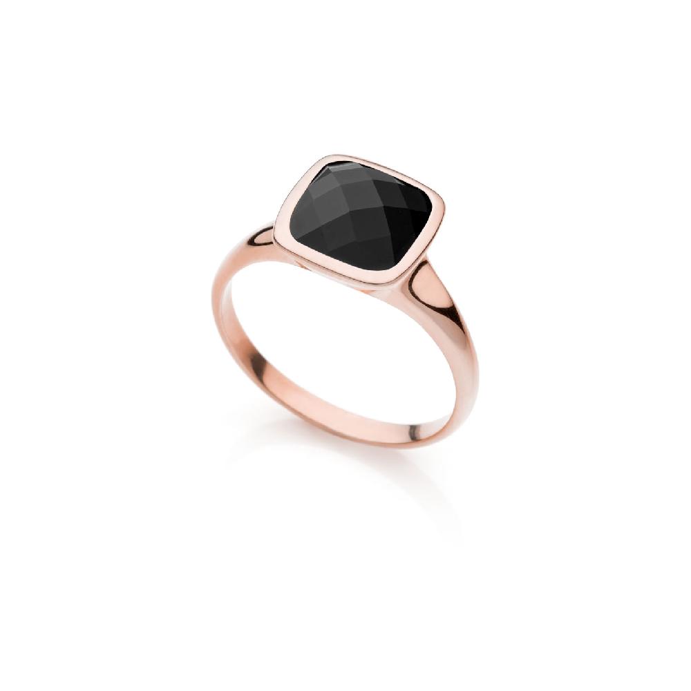Unoaerre Anello donna Unoaerre in argento e cristallo onice | UNOAERRE Gioielli