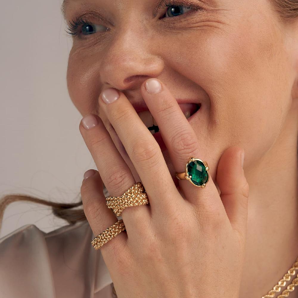 Unoaerre Anello con pietra verde | UNOAERRE Gioielli 2025