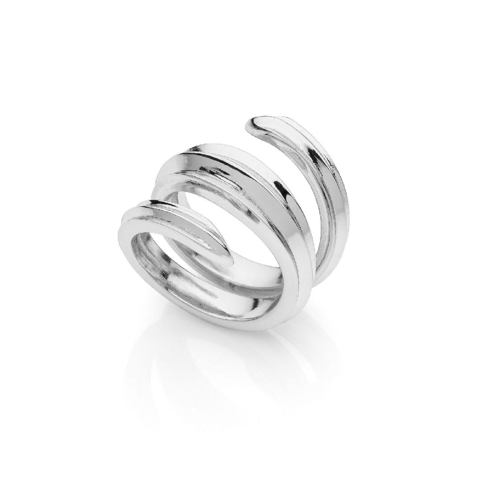 Unoaerre Anello argentato a spirale | UNOAERRE Gioielli
