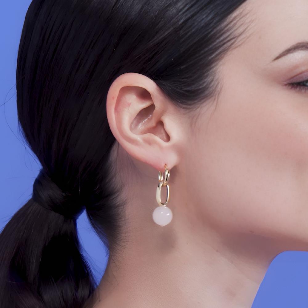 Unoaerre Orecchini con perla rosa | UNOAERRE Gioielli Italia