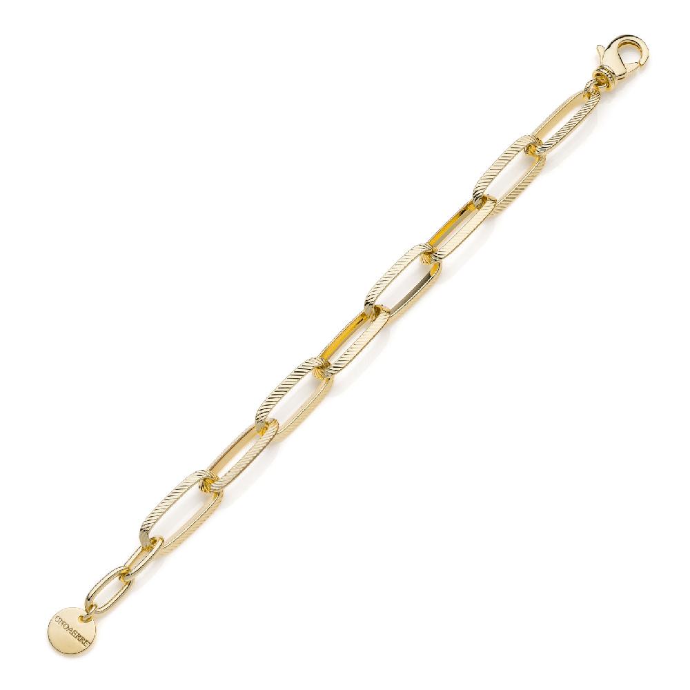 Unoaerre Bracciale dorato catena forzatina | UNOAERRE Gioielli Qualità