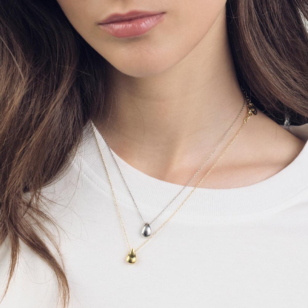 Unoaerre Collana in argento con goccia | UNOAERRE Gioielli Outlet