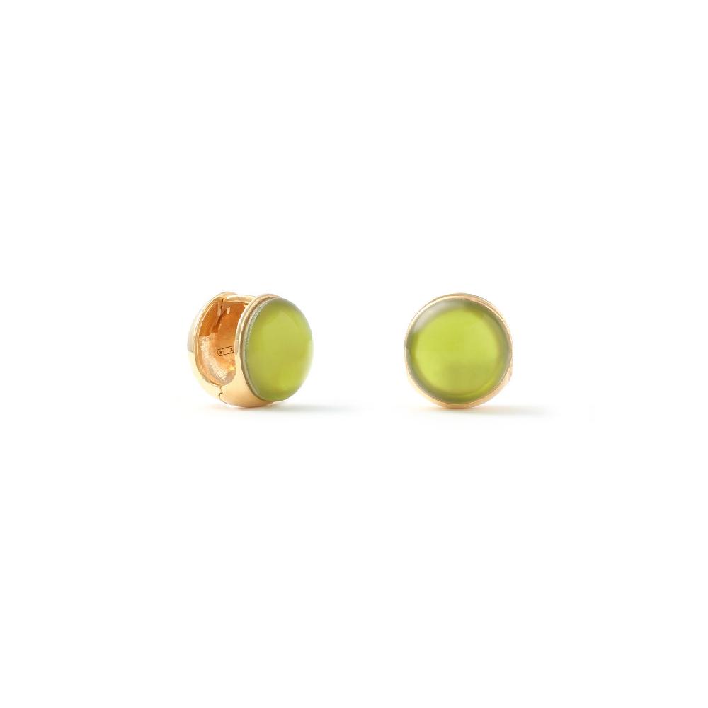 Unoaerre Orecchini in argento e cristallo verde | UNOAERRE Gioielli