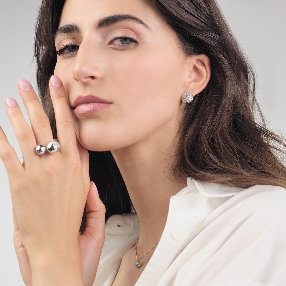 Unoaerre Orecchini in argento con zirconi | UNOAERRE Gioielli Negozio