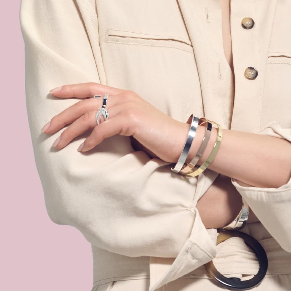Unoaerre Bracciale bangle dorato rosa | UNOAERRE Gioielli Italy