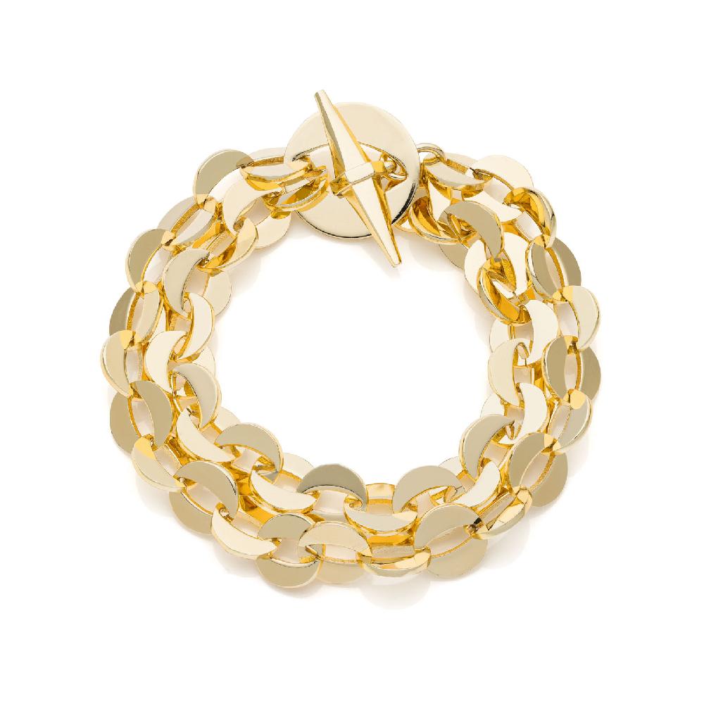 Unoaerre Bracciale catena doppia tonda | UNOAERRE Gioielli