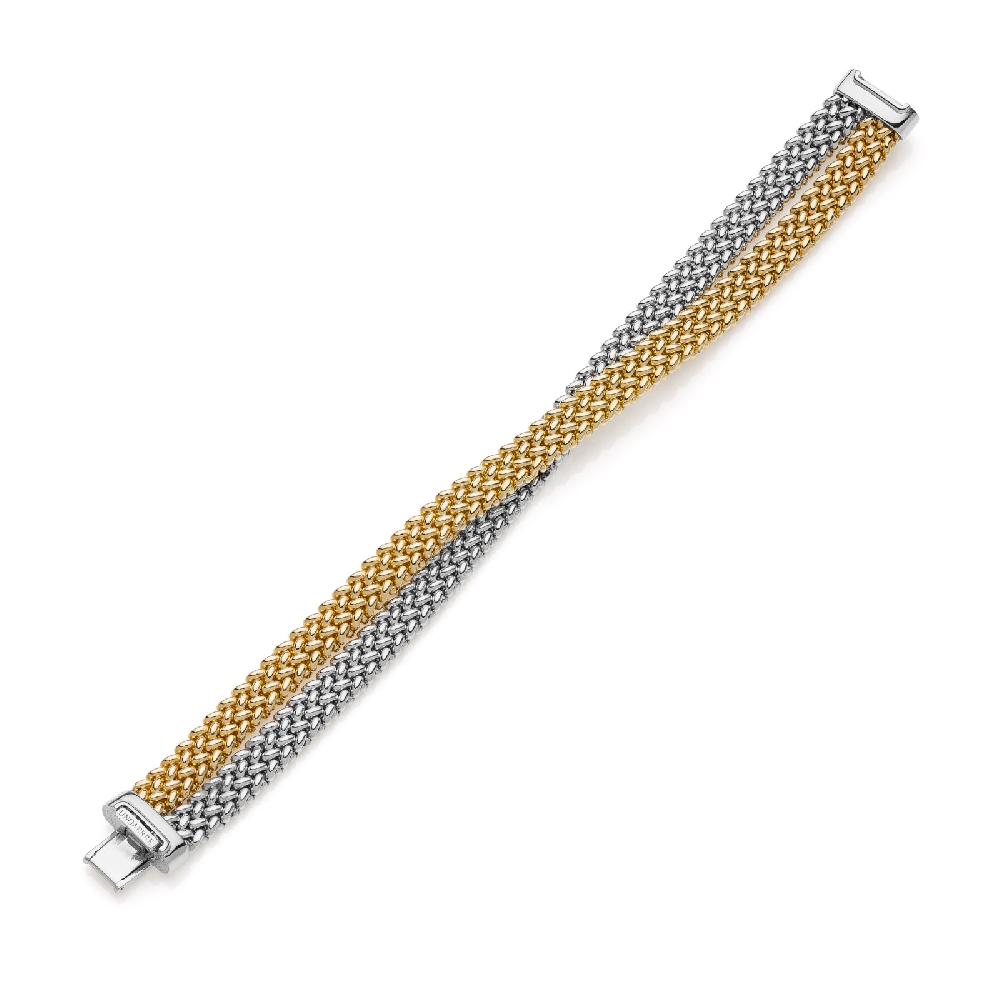 Unoaerre Bracciale argento bicolore | UNOAERRE Gioielli Prezzo Ridotto