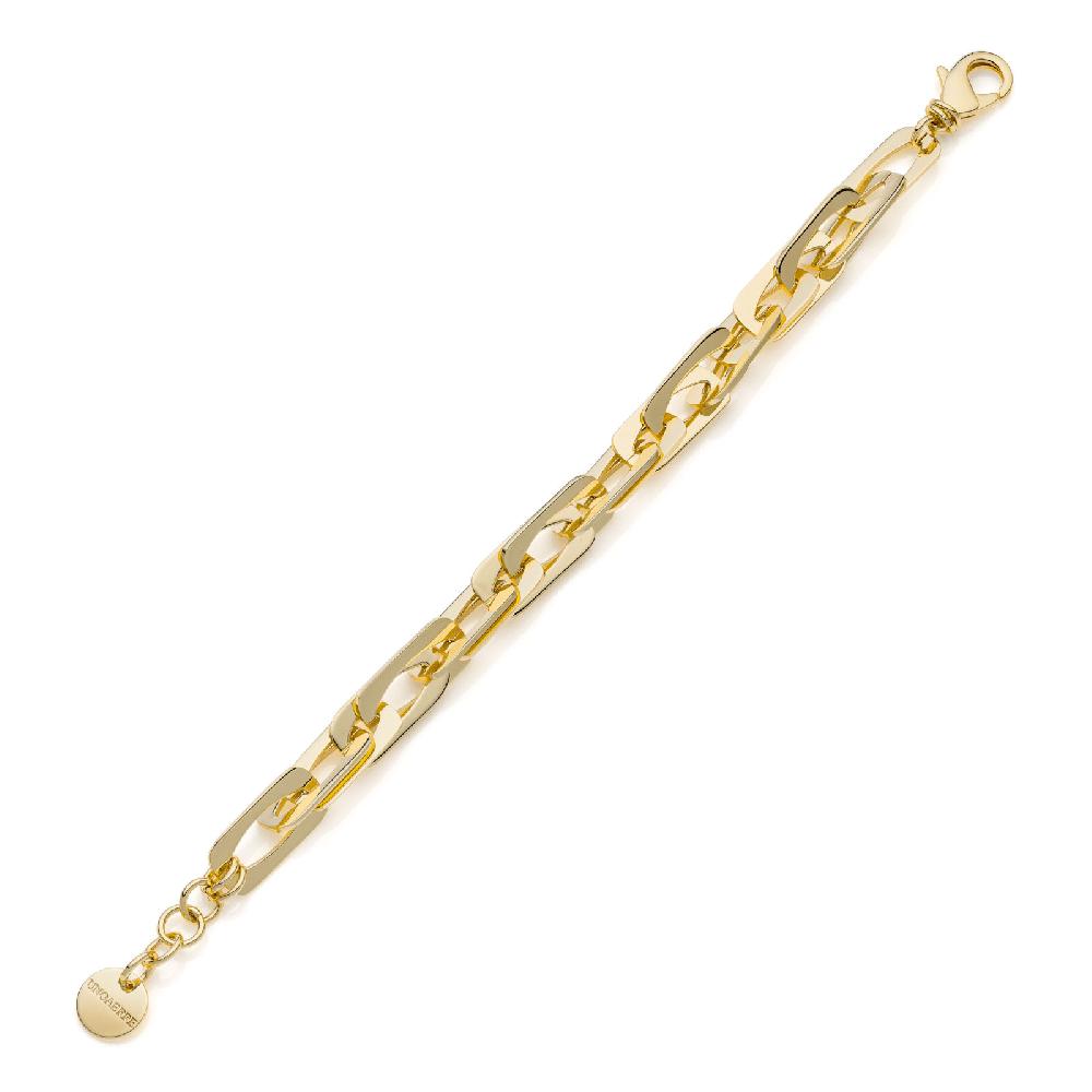 Unoaerre Bracciale dorato catena fantasia | UNOAERRE Gioielli Sottocosto