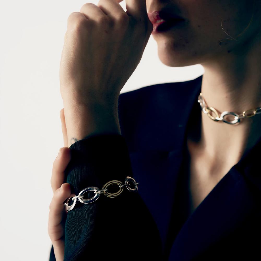 Unoaerre Bracciale donna bicolore Infinity | UNOAERRE Gioielli Negozio