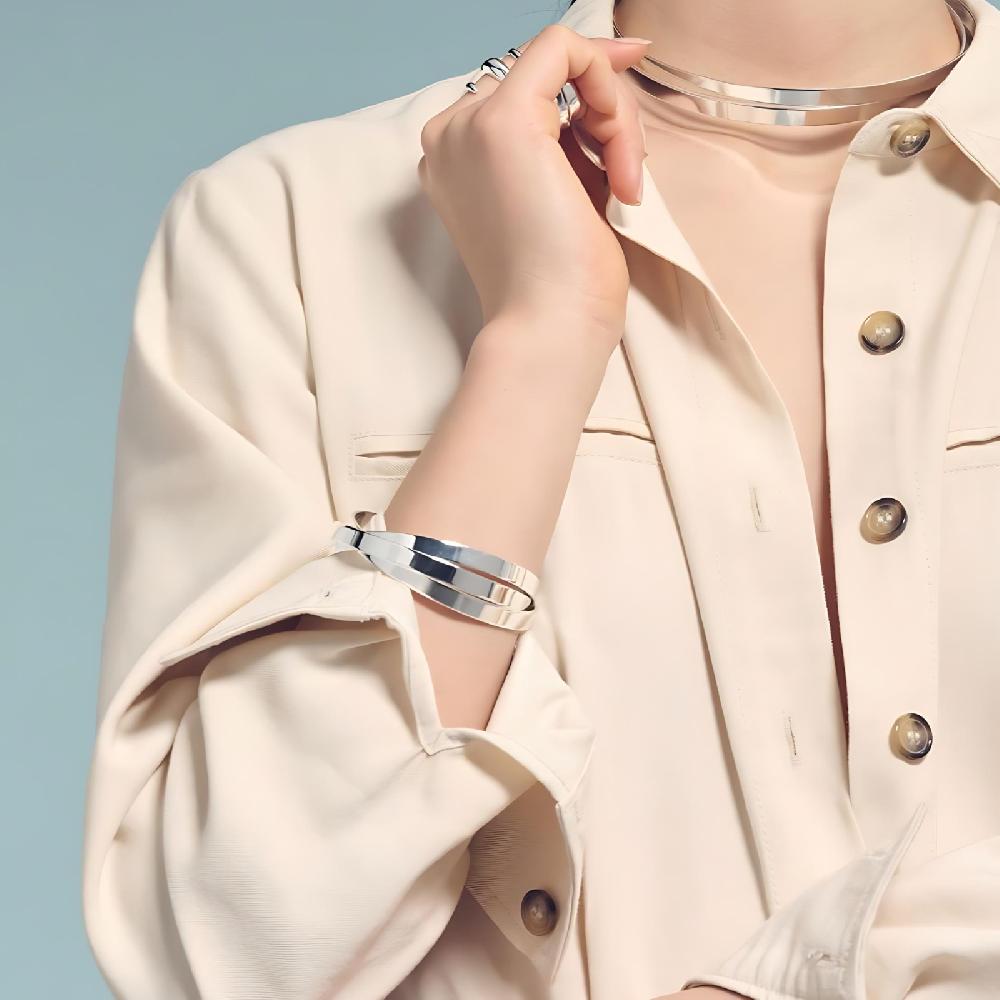 Unoaerre Bracciale rigido argentato | UNOAERRE Gioielli Consegna Veloce