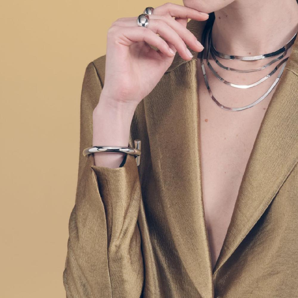 Unoaerre Bracciale in argento rigido | UNOAERRE Gioielli Fino Al -60%