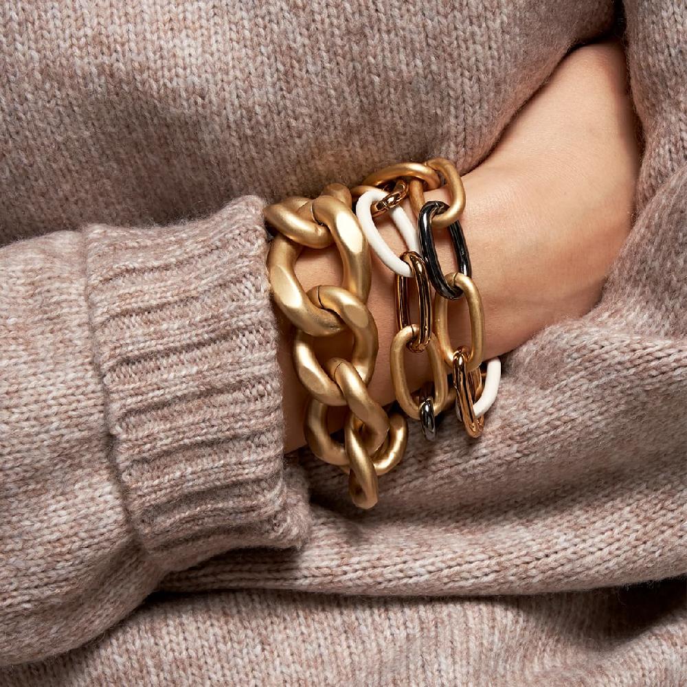 Unoaerre bracciale in bronzo giallo marrone e nero 502918 | UNOAERRE Gioielli Offerte