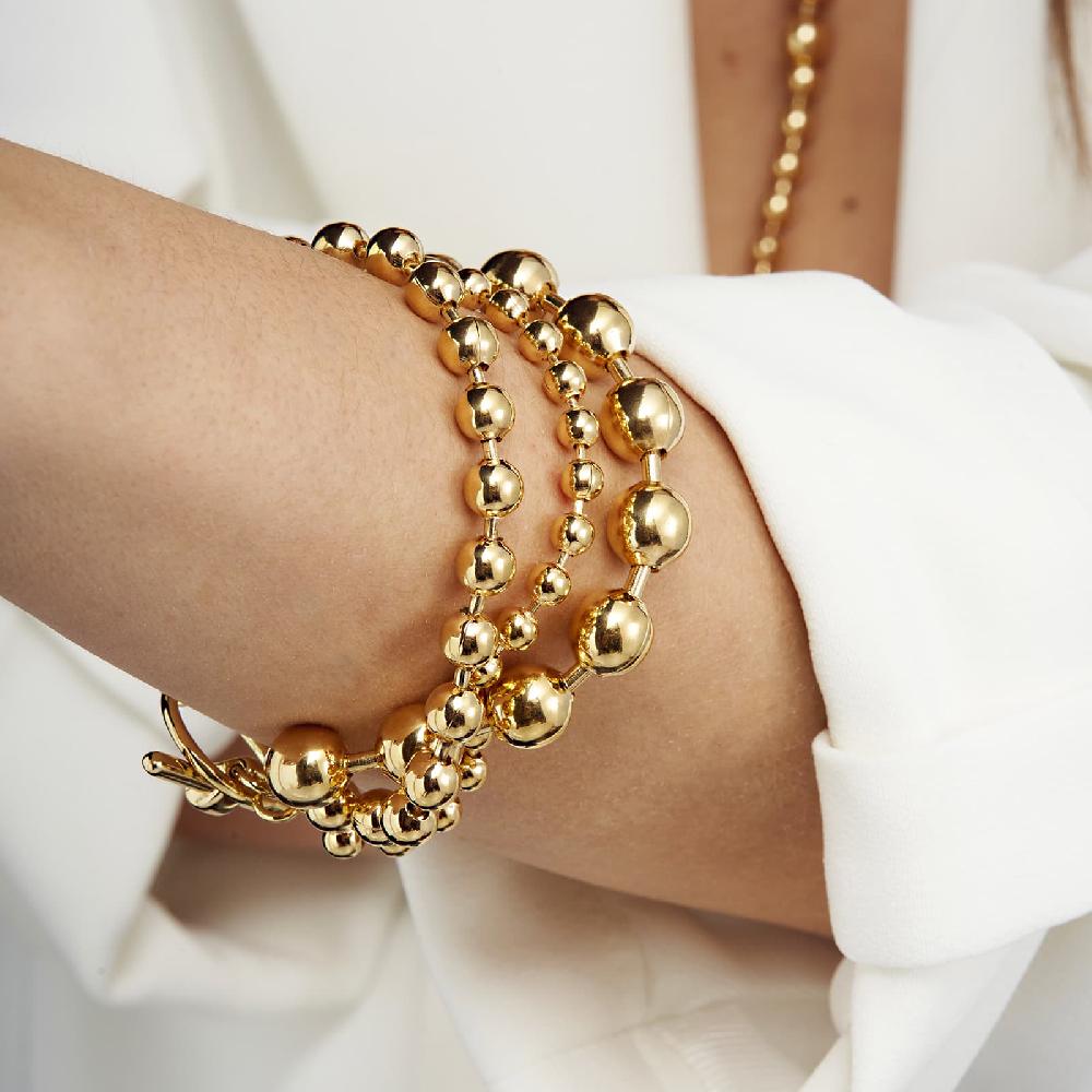 Unoaerre Bracciale in bronzo dorato Sphere | UNOAERRE Gioielli Cyber Monday