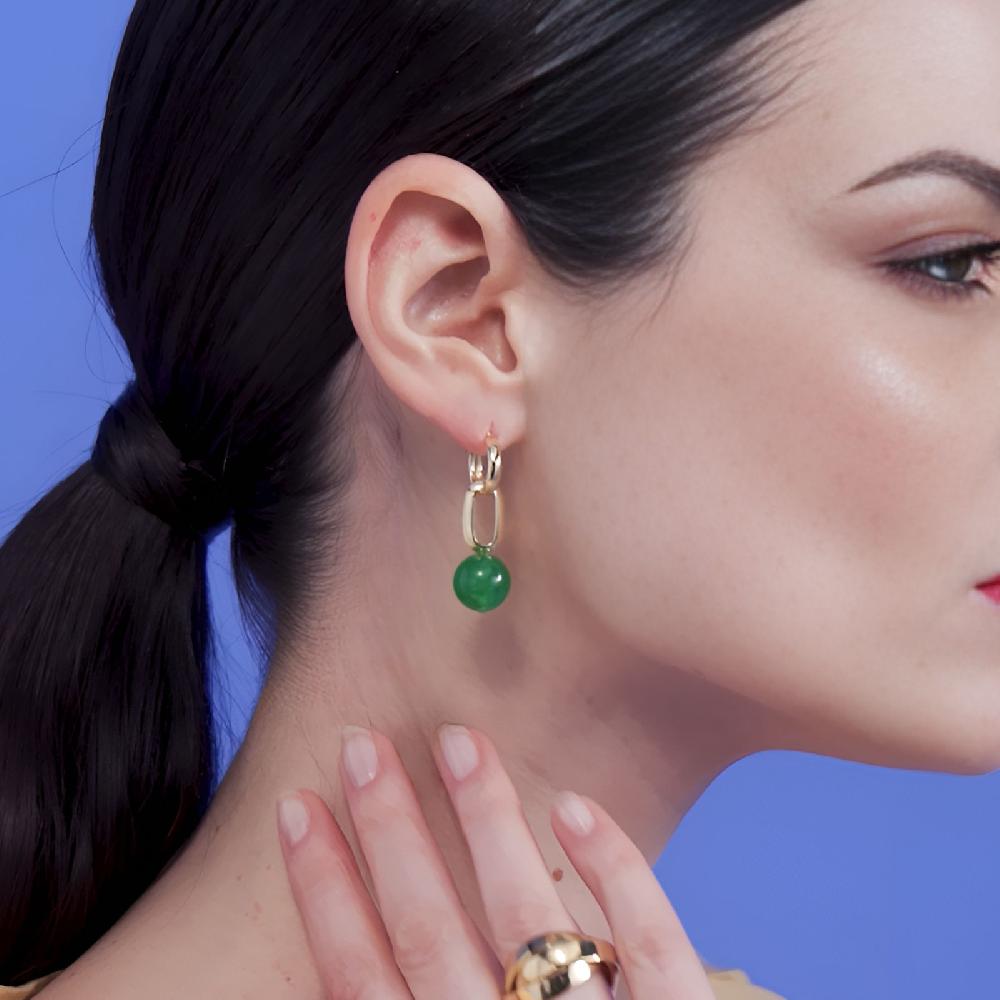 Unoaerre Orecchini con perla verde | UNOAERRE Gioielli Sconto