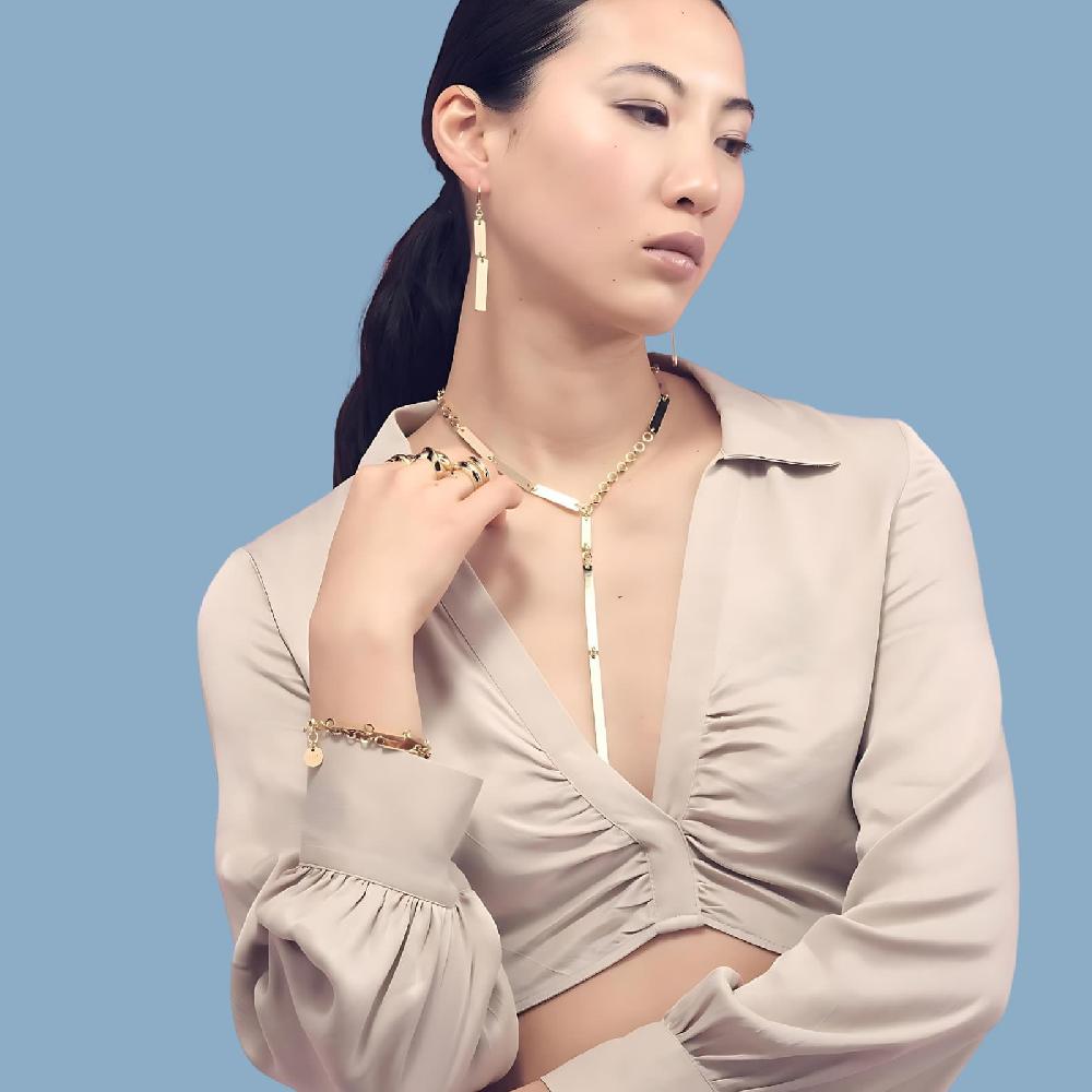 Unoaerre Collana donna dorata a Y | UNOAERRE Gioielli Offerte speciali