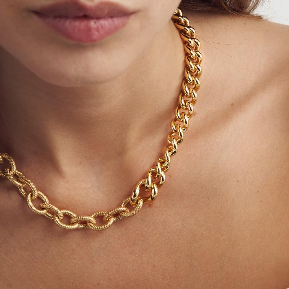 Unoaerre Collana in bronzo dorato grumetta | UNOAERRE Gioielli ACQUISTA ORA