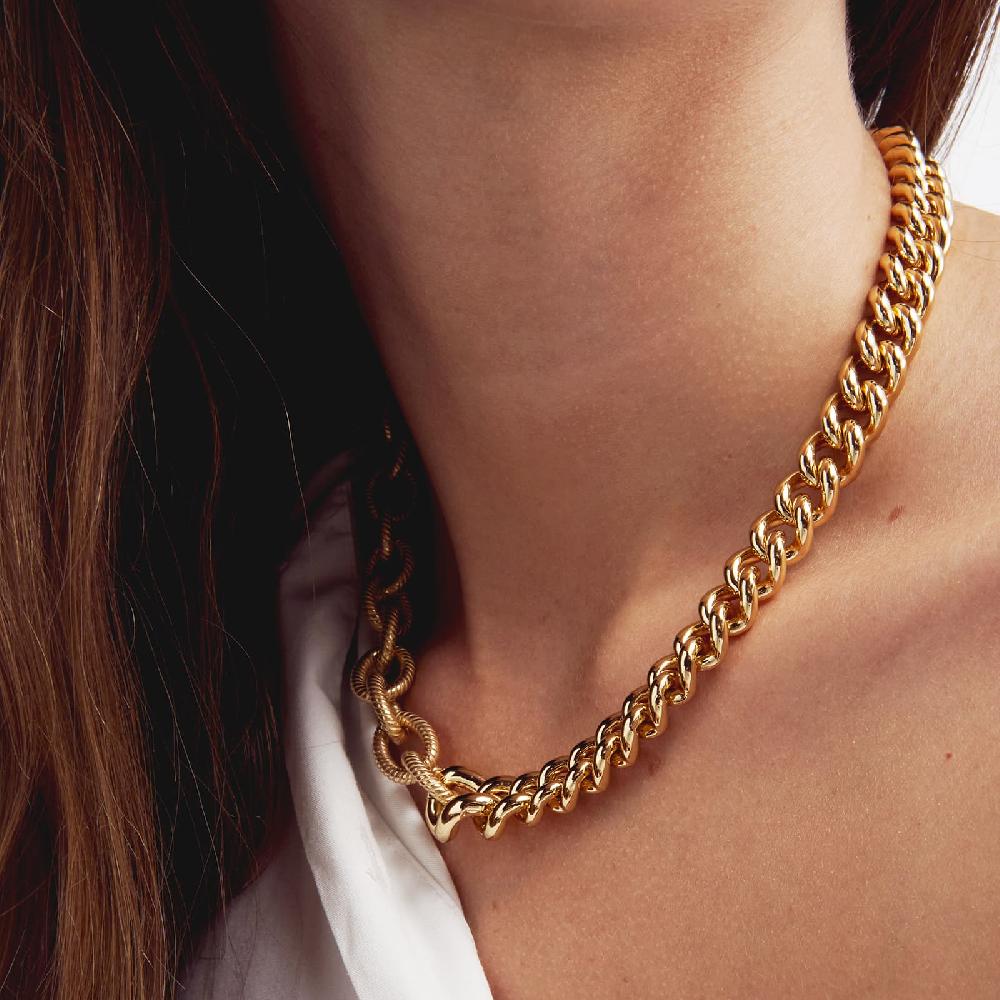 Unoaerre Collana in bronzo dorato grumetta | UNOAERRE Gioielli ACQUISTA ORA