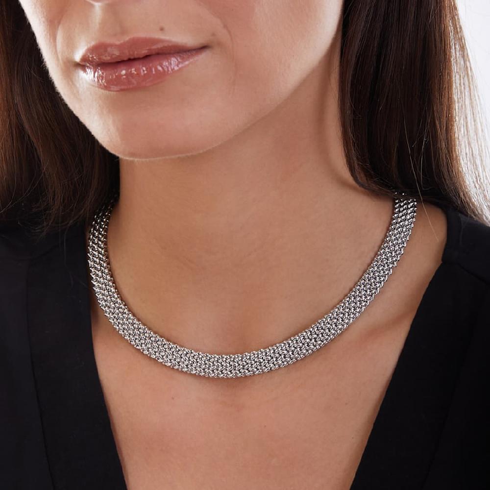 Unoaerre Collana in argento bianco 509527 | UNOAERRE Gioielli Fino al 60% di sconto
