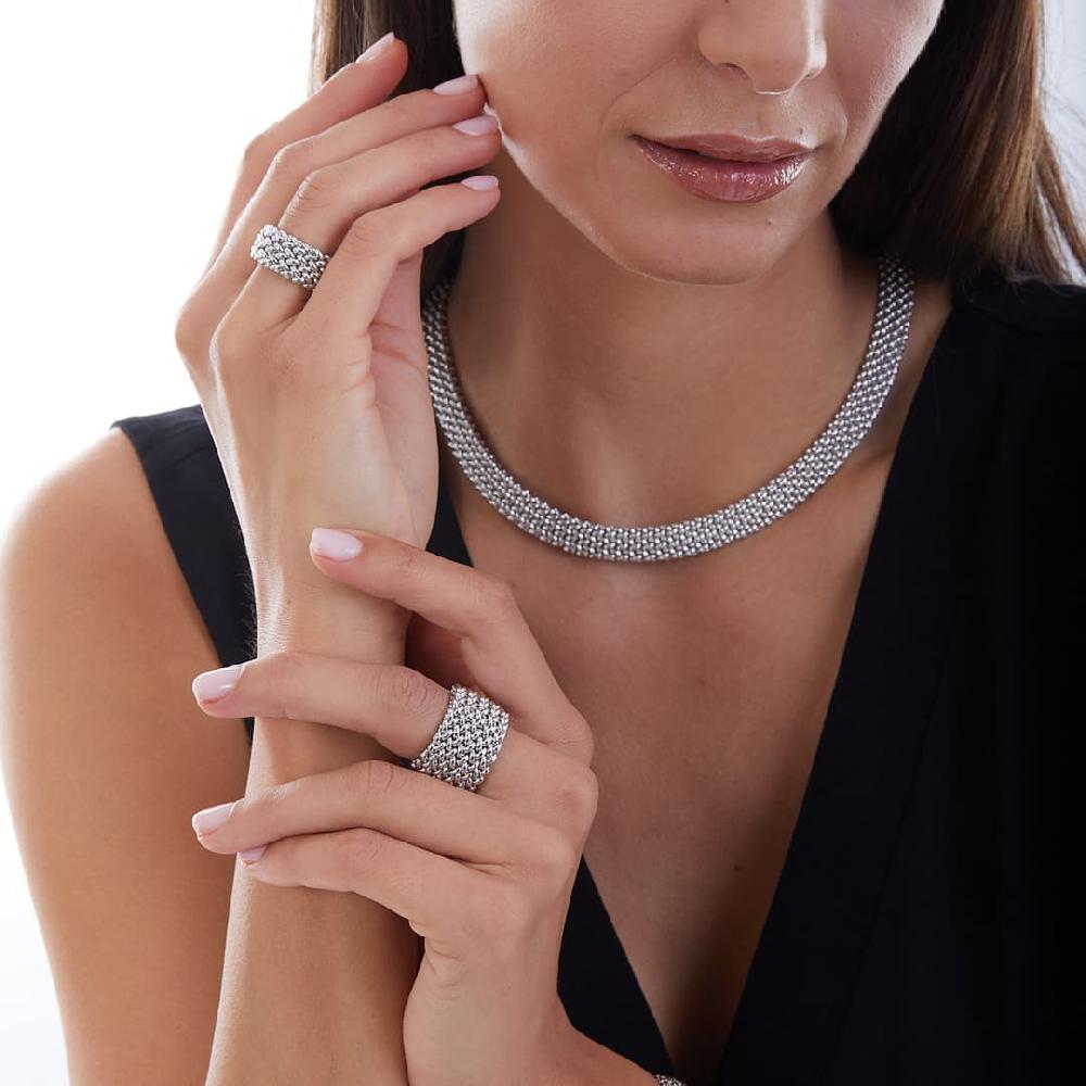 Unoaerre Collana in argento bianco 509527 | UNOAERRE Gioielli Fino al 60% di sconto