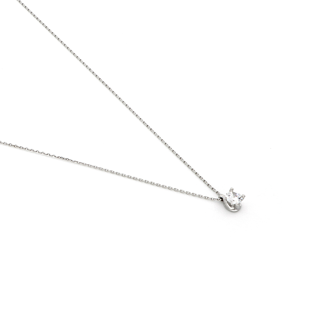Unoaerre Collana in argento con brillante | UNOAERRE Gioielli Ritorno libero