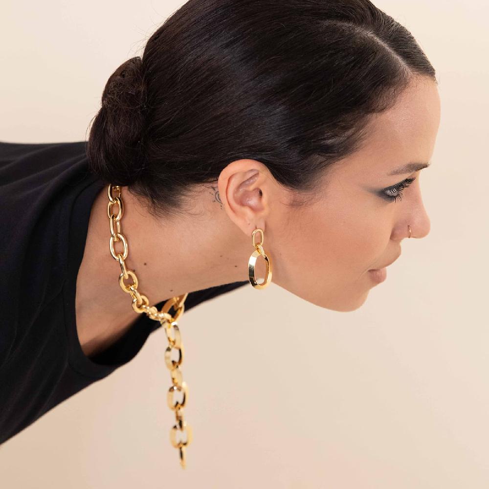 Unoaerre Bracciale argentato rigido a tubo triangolare da donna | UNOAERRE Gioielli Offerta Pasqua