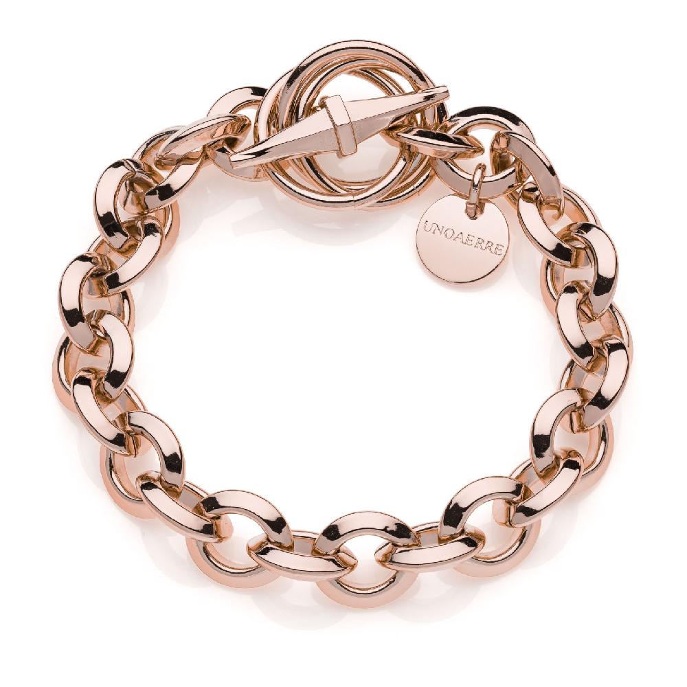 Unoaerre Bracciale donna catena rolò rosa | UNOAERRE Gioielli Online Outlet