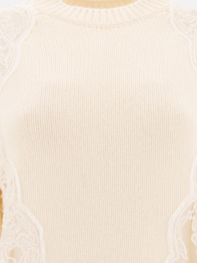﻿Vietti Elie Saab Maglione con inserti in pizzo Sconto