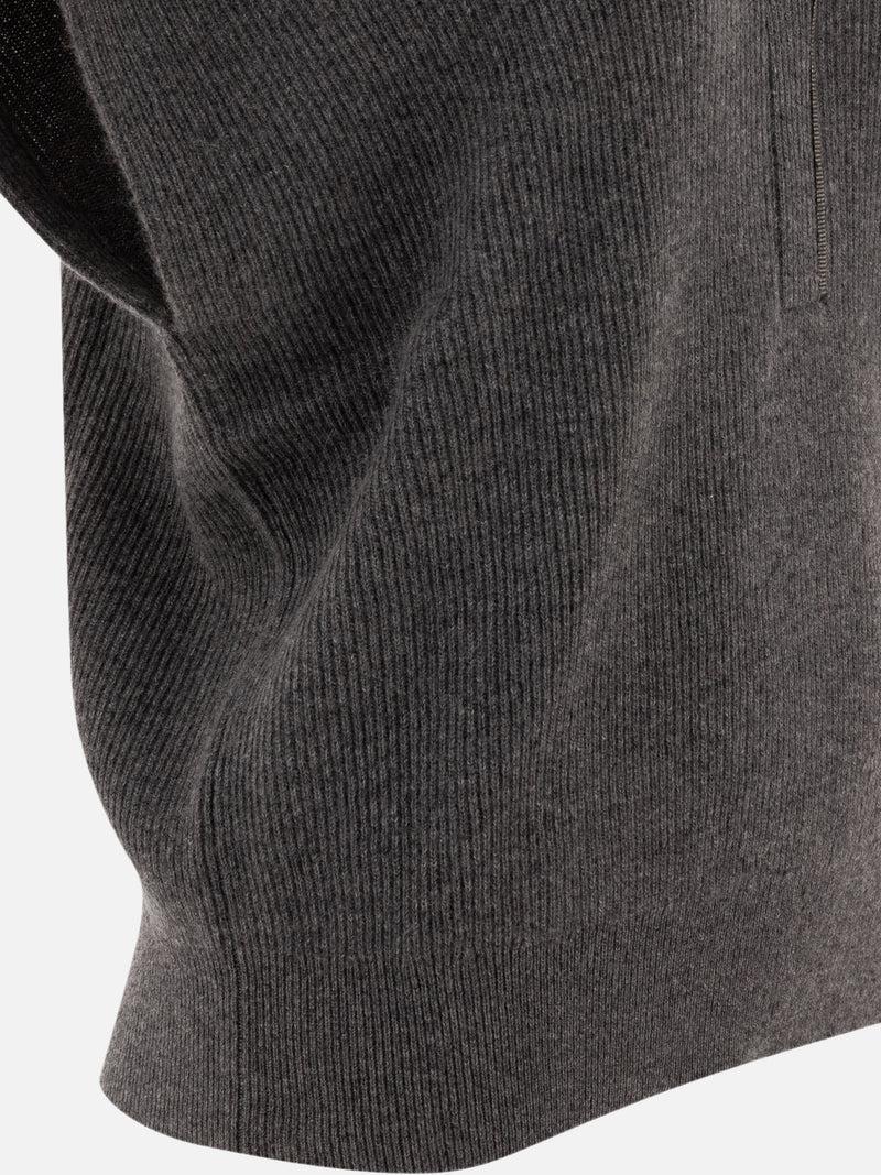 Vietti Brunello Cucinelli Maglione a costine in cashmere Saldi