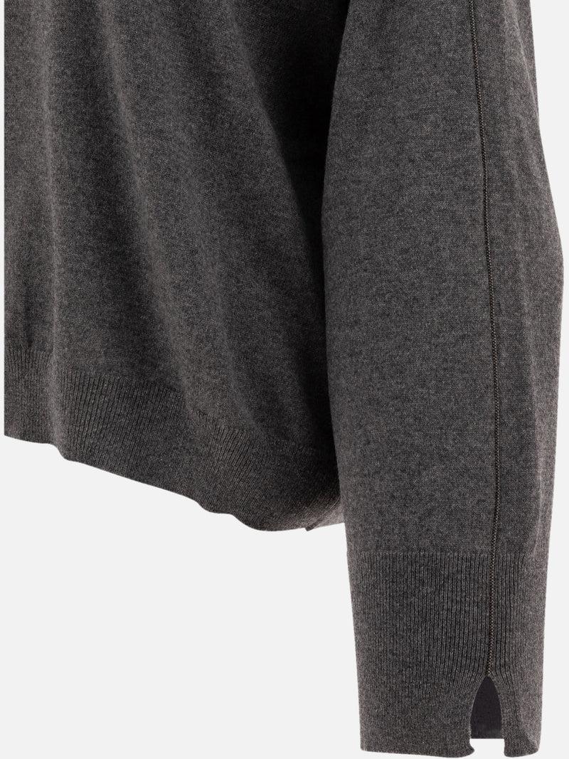 Vietti Brunello Cucinelli Maglione in cashmere con monili Offerte
