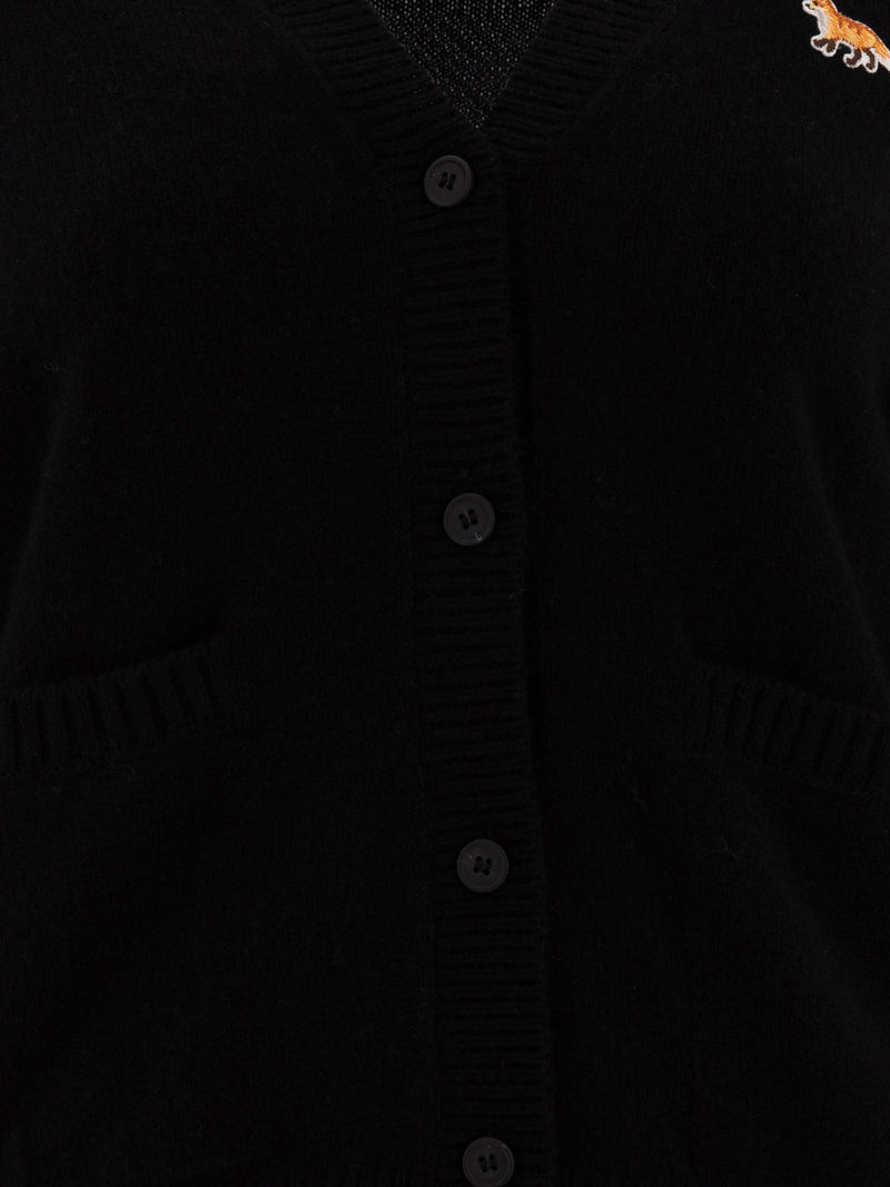 Vietti Maison Kitsuné Cardigan boxy "Baby Fox" Italy