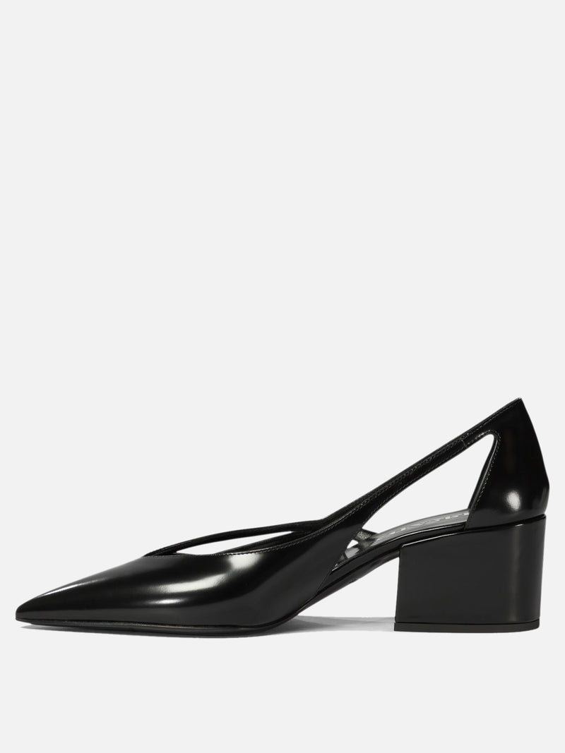 Vietti Prada Décolleté cut-out in pelle spazzolata Shopping Online