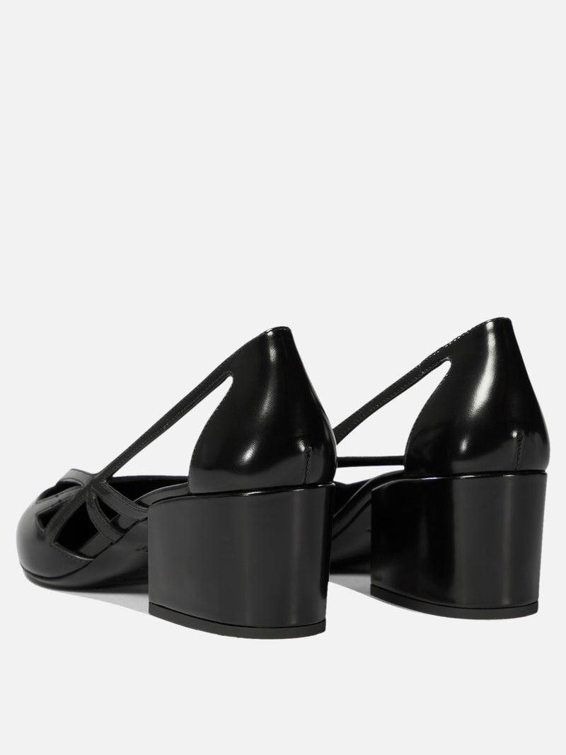 Vietti Prada Décolleté cut-out in pelle spazzolata Shopping Online