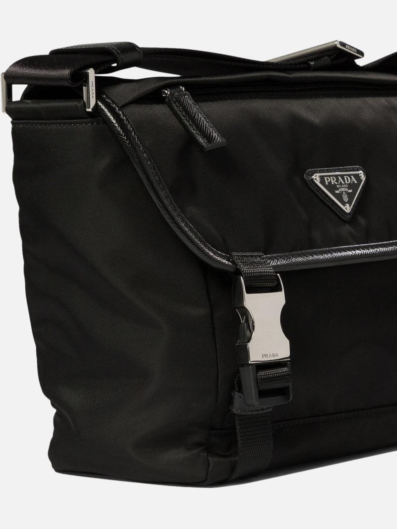 Vietti Prada Borsa a tracolla in Re-Nylon e Saffiano Italy
