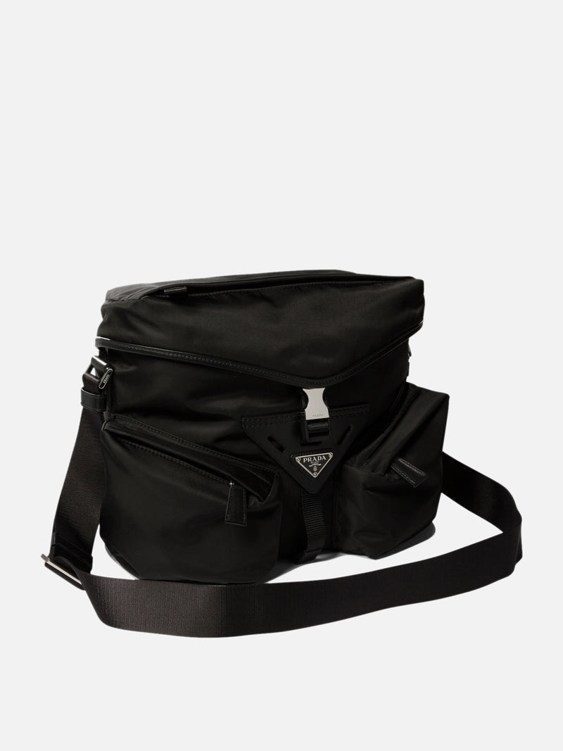 Vietti Prada Borsa con tracolla in Re-Nylon e pelle Ritorno libero