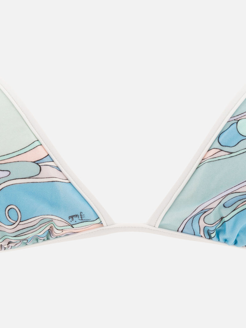 Vietti Pucci Top bikini con stampa Orchidee Italy