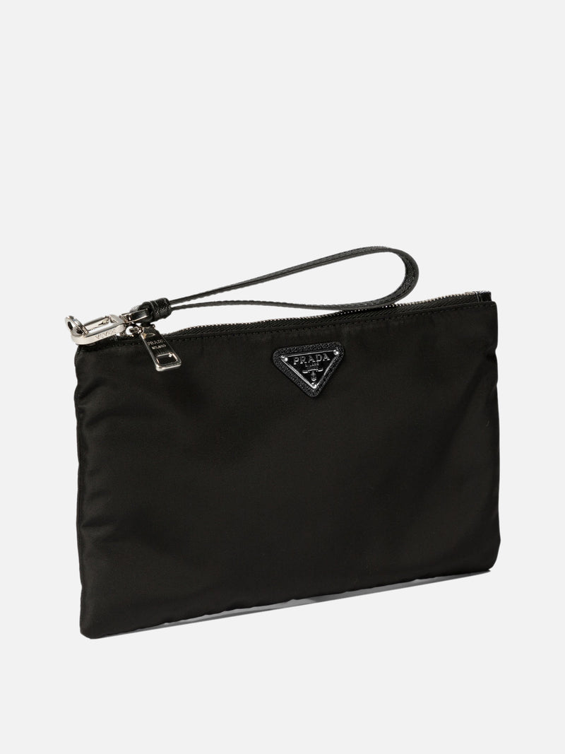 Vietti Prada Pouch in Re-Nylon e Saffiano Prezzo Ridotto