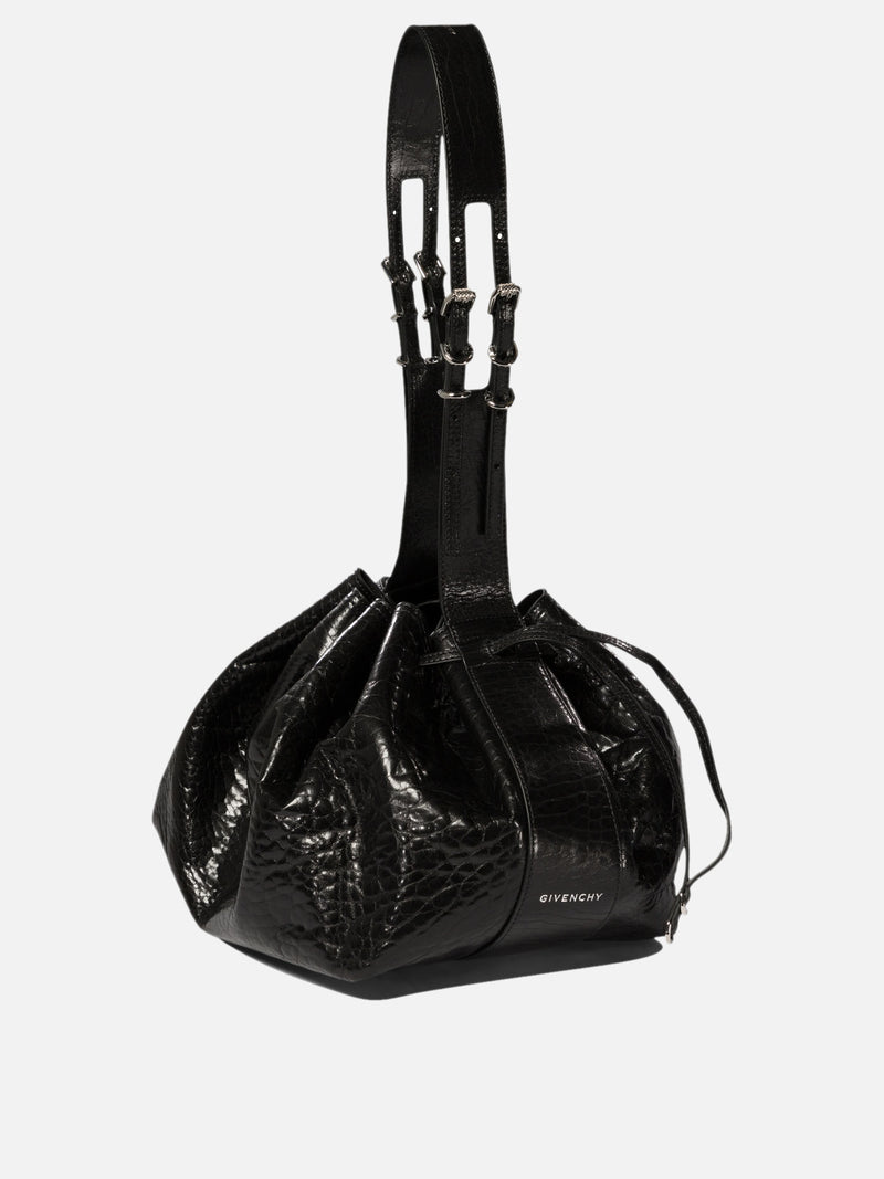 Vietti Givenchy Borsa a spalla "Pumpkin Medium" in pelle verniciata craquelé Prezzo Ridotto
