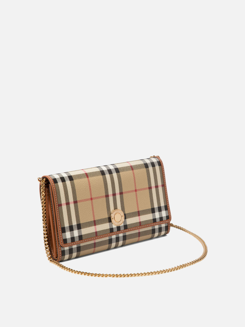 Vietti Burberry Portafoglio con catena "Hanna" Nuovo