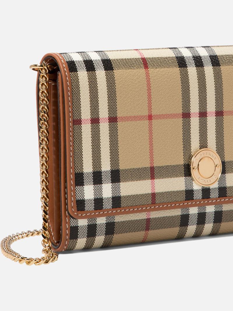 Vietti Burberry Portafoglio con catena "Hanna" Nuovo