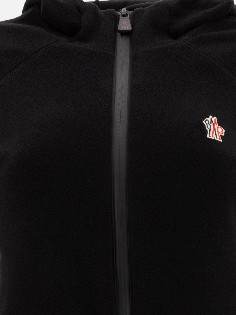 Vietti Moncler Grenoble Giacca in pile con cappuccio e zip Presa